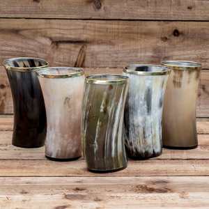 Cuernos vikingos auténticos para beber Cuernos de ganado de alta calidad con logotipo personalizado Precio competitivo para regalos de negocios de la India - Product Image 3