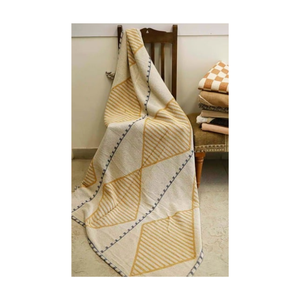 Handloom <b>Woven</b> Linen 50x60in Slub Texture Couch <b>Throw</b> Fringe Style BCI Certified Ideal For Eco Focused Home Styling Retailers - Product Image 4