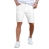 Shorts pour hommes en denim léger et respirant, style streetwear hip-hop, 100% coton, lavage à l'acide, imprimé personnalisé, respectueux de l'environnement