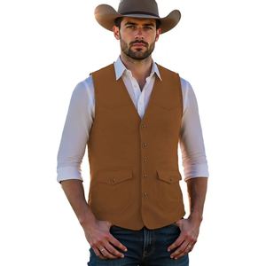 Chaleco de Motociclista de Cuero Genuino Estilo Vaquero Hecho a Mano para Motociclistas que Buscan una Resistencia Duradera, Diseño Clásico - Product Image 5