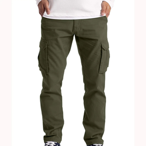 Pantalones de hombre de nuevo diseño de Venta caliente de baja tasa, pantalones Cargo lavados transpirables antiarrugas suaves recién llegados pantalones Cargo para hombre - Product Image 1