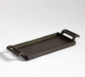 Plateau rond en aluminium fini de qualité supérieure pour une décoration intérieure élégante et une utilisation quotidienne sur une table à manger, une cuisine ou une table basse - Product Image 3