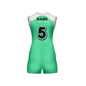 เสื้อวอลเลย์บอลแบบเรียบ ย้อมสีพื้น สำหรับผู้ใหญ่ ออกแบบโดยโรงงานแบรนด์ดัง รับผลิตแบบ OEM  ขนาดที่ดีที่สุดสำหรับชุดวอลเลย์บอล - Product Image 3