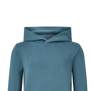 Sweat à capuche unisexe en coton mélangé doublé anti-froissement avec bloc de couleur bicolore, broderie personnalisée, basiques pour l'hiver - Product Image 3