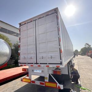 Chariot de nourriture de rue extérieur à 12 roues et 6 essieux, en acier au carbone, remorque frigorifique de 45 m, remorque frigorifique, camion Great Dane, fourgon sec - Product Image 6