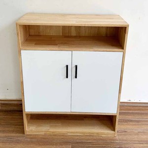Meuble à chaussures minimaliste en bois naturel extensible à 5 niveaux - Meuble de salon facile à assembler - Product Image 5