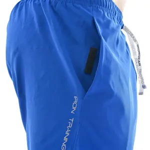 Custom <b>Men's</b> Mid-Breathable <b>Bermudas</b> High Street <b>Shorts</b> Anti-Wrinkle Drawstring Sustainable Cotton Knitted Weave Plus Size - Product Image 2