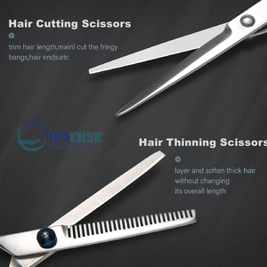 Juego de tijeras de corte de pelo, tijeras de corte de pelo de peluquero, herramientas de peluquería de acero inoxidable para OEM y venta al por mayor - Product Image 5