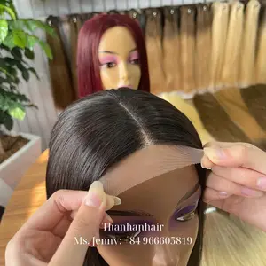 ARTICLES CHAUDS POUR L'ÉTÉ!!! Perruques Vietnam Double Drawn Extensions de cheveux Facile à installer Cheveux bruts