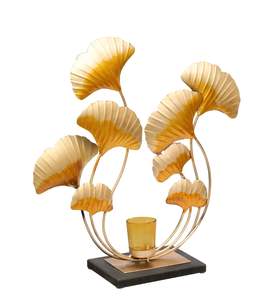 Candelabro de mesa decorativo multifuncional fundido a mano para manualidades de Metal multicolor antiguo moderno, pieza de exhibición de flores para decoración del hogar - Product Image 1