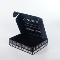 Emballage d'expédition auto-érectile en carton ondulé recyclable de qualité supérieure avec logo personnalisé et marque privée, finition mate, pour boîtes d'avion