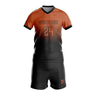 Uniforme de fútbol Conjunto de camiseta de fútbol de media manga Ropa de equipo Nombre personalizado Uniforme de fútbol Ropa deportiva Juego de equipo - Product Image 4