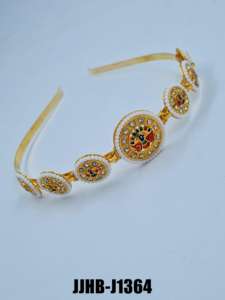 Banda para el pelo moderna hecha a mano, joyería de moda para mujer, boda, fiesta, Festival, diseñador, étnico, tradicional, venta al por mayor en línea - Product Image 3