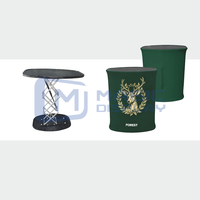 Table de podium d'exposition portable personnalisée, stand de comptoir d'exposition, tables de promotion en tissu pliable en aluminium Pop up