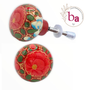 Perillas y tiradores pintados a mano florales de cerámica de gran venta para armarios de cocina, vestidores, armarios y dormitorios - Product Image 1