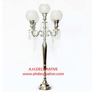 Candelabro de Metal Dorado Mate para Decoración de Bodas y Navidad, Hecho a Mano, de 5 Brazos, Forma Cuadrada, Ecológico, para Mesa o Suelo - Product Image 4