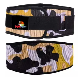 Pakistan Made Weight Lifting Belts Gym Exercise Wear Genuine Neoprene Belts With Customize Logo Printings For Men