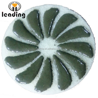 Bantalan Pemoles lantai berlian Swirl madu berbasis serat spons untuk beton basah kering pemoles dapat disesuaikan bantalan abrasif OEM