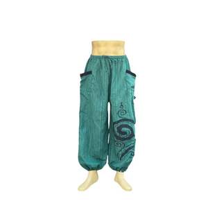 Pantalon en toile léger et respirant, décontracté et écologique, avec cordon de serrage, fabriqué en Thaïlande pour l'exportation, vente en gros - Product Image 1