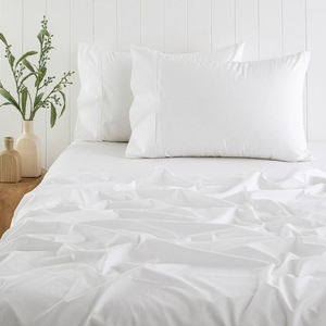Five Star Hotel Standard US King Size Blended Cotton 300tc 173x118 Thread Count Eco-Friendly Durable <b>Sheet</b> <b>Set</b> - Product Image 1