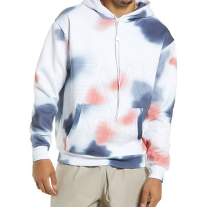 Alta calidad en blanco Tie-Dye Hoodie logotipo personalizado algodón Tie Dye Hoodie OEM Service Men Tie Dye Hoodie - Product Image 2
