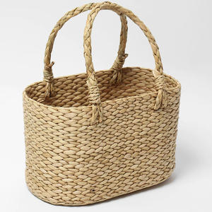 Bolsos de mano ajustables para mujer, de jacinto de agua, con logotipo personalizado, hechos a mano, venta al por mayor - Product Image 2