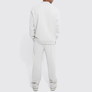 Combinaison de survêtement à dessin élastique grande taille en coton Ensemble de jogging personnalisé Ensemble de sport deux pièces pour hommes Survêtement de survêtement pour hommes - Product Image 2