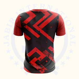 Camisetas de cuello redondo de gran tamaño con estampado en relieve de algodón 100% de alta calidad para hombre, patrón de estilo informal de verano, gran oferta, opciones de bricolaje - Product Image 2
