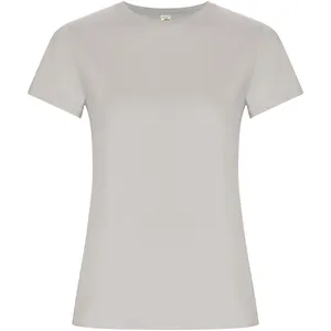 T-shirt promotionnel durable doré pour femmes, merchandising écologique - Product Image 3
