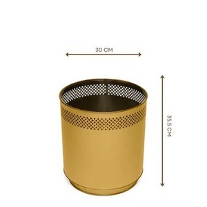 Jardinière en acier inoxydable de taille personnalisée avec finition dorée Conteneur de fleurs décoratif moderne en métal pour l'intérieur et l'extérieur dans le jardin - Product Image 2