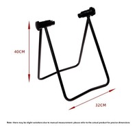 Support de stationnement pliable pour vélo, type U, support de roue arrière, support triangulaire stable, revêtement PVC, support de rangement au sol pour intérieur