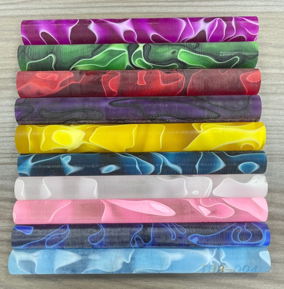 Green Transparent Acrylic Square Rod | Canal Plastics Center