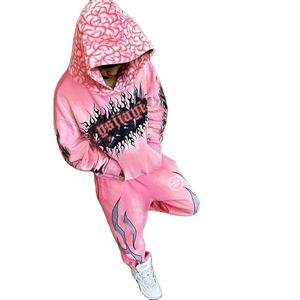 ชุดวอร์มสำหรับผู้ชายทรงสลิมฟิต2023โลโก้ฮิปฮอปแบบสั่งทำชุดวอร์มสไตล์ใหม่ล่าสุดสำหรับผู้ชาย - Product Image 1