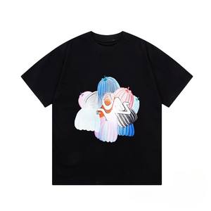 Camisetas personalizadas para hombre de algodón puro de manga corta de punto de tela suave transpirable OEM verano Casual moda Topwear - Product Image 1