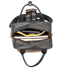 Pugmark élégant Vintage étanche anti-vol Kraftpaper sac à dos hommes femmes végétalien ordinateur portable compartiment Design étudiants à la mode - Product Image 5