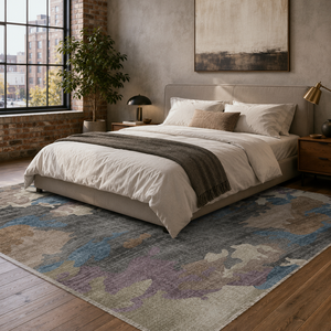 Alfombra Lavable Moderna Rug Weavers RW7100 Tangent Slate, Venta al por Mayor, Chenilla Lavable, 10 Tamaños - Product Image 4