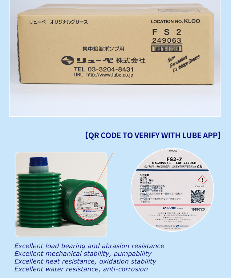 High Performance LUBE CORP NS2(2)-4 249057 Cartridge Grease For
