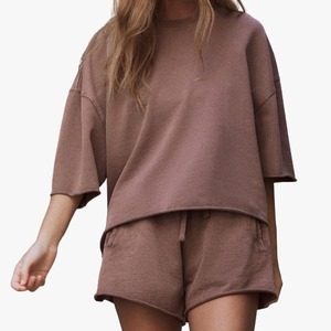 Sweatshirts d'automne à fermeture éclair et col rabattu Combinaisons de sport Survêtement pour femmes Street Casual Stretch Hoodie Two-Piece Women Set - Product Image 1