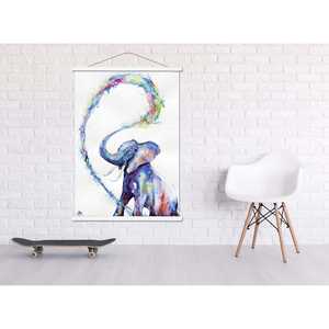 Bandes magnétiques en plastique blanc pour affiches, paire de 100 cm de long, pour l'affichage d'affiches - Product Image 4