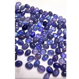 153 pièces de Tanzanite naturelle 8x6mm 9x7mm Cabochon ovale 266 Cts Lot Iroc ventes lâche pierres précieuses Tanzanite Cab US $96 pour tous - Product Image 1