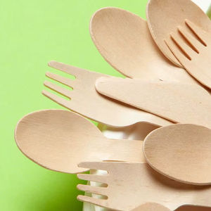 Ensemble de couteaux biodégradables fourchette cuillère pour l'industrie hôtelière couverts de restauration verts pour événements et services alimentaires d'entreprise - Product Image 2