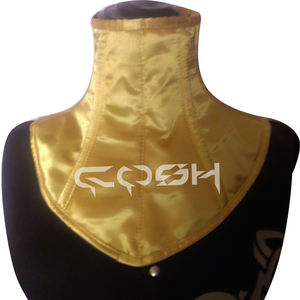 Wholesale Customized Fashion Wear <b>Gold</b> Satin Steel Boned Neck <b>Corset</b> - Product Image 1