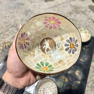 ชามแบบฝังม็อบกะลามะพร้าวสุดหรูพร้อมดีไซน์หลากหลายสำหรับเครื่องใช้บนโต๊ะและเครื่องครัวขายส่งจากเวียดนาม - Product Image 2