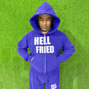 Conjunto Deportivo de Invierno de 2 Piezas con Capucha, 100% Algodón, Unisex, Calidad Premium, con Logotipo Estampado Informal, Venta al Por Mayor - Product Image 1