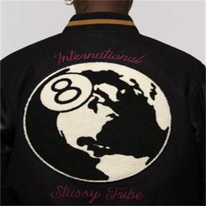 Blouson aviateur universitaire vintage personnalisé OEM pour hommes femmes hiver laine multi-badges chenille broderie cuir manches High Street - Product Image 5