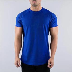 T-shirt à manches courtes décontracté skinny pour hommes, sweat-shirt à manches courtes pour hommes, gym, fitness, sport, sweat-shirt en coton pour hommes, été - Product Image 4