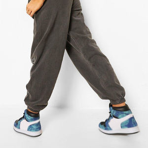 Pantalones de Mujer de Diseño Simple y Estilo Moderno, Más Vendidos, Casuales, de Alta Calidad, Lavados al Ácido, 100% Algodón, Cintura Alta, Pierna Recta - Product Image 4