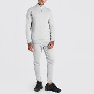 Wholesale Custom Logo Stand Collar Jogging Suits Tracksuits With <b>Jacket</b> Two Piece Pants Custom Jogger Set Men Slim Fit Sweatsuit - Product Image 6