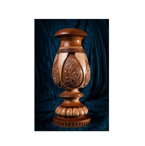 Maceta de madera hecha a mano de alta calidad, diseño de jarrón de suelo versátil para el hogar, jardín, decoración de oficina, jarrones de madera de bambú, regalos - Product Image 2