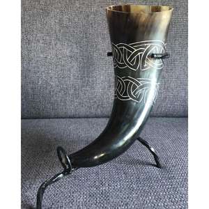 Decorative Polished Ox Horn <b>Mug</b> Eco Friendly 100% Original Animal Style Dishwasher Safe Lightweight American Style Beer Glass - Product Image 6